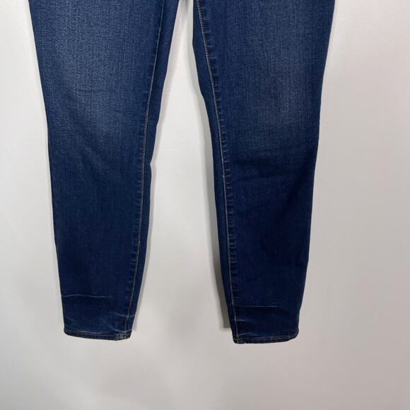 Good American Size 4 / 27 Good Legs Skinny Jeans Medium Wash Blue Stretch Cotton - Picture 4 of 11